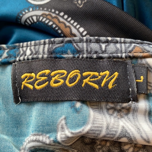 3/$20 Reborn teal & black slinky sheath dress NNW - Picture 10 of 10